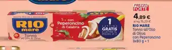 Carrefour Iper Rio mare tonno all'olio di oliva con peperoncino offerta