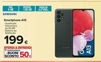 Carrefour Iper Smartphone a13 offerta