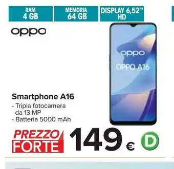 Carrefour Iper Smartphone a16 offerta
