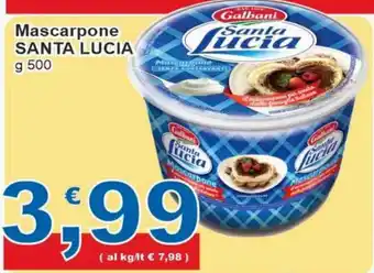 Sidis Galbani Santa Lucia Mascarpone g 500 offerta