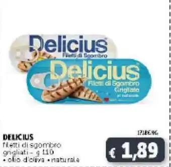 Deco Supermercati Delicius Filette di Sgombro Girgliati 110g offerta