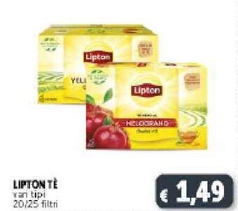 Deco Supermercati Lipton Tè Vari tipi 20/25 filtri offerta
