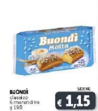 Deco Supermercati Buondì Classico 6 Merendine 198g offerta
