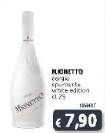 Deco Supermercati Mionetto Sergio Spumante White Edition 75cl offerta