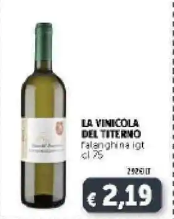 Deco Supermercati La Vinicola del Titerno 75cl offerta
