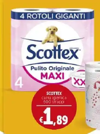 Deco Supermercati Scottex Carta Igienica 500 strappi offerta