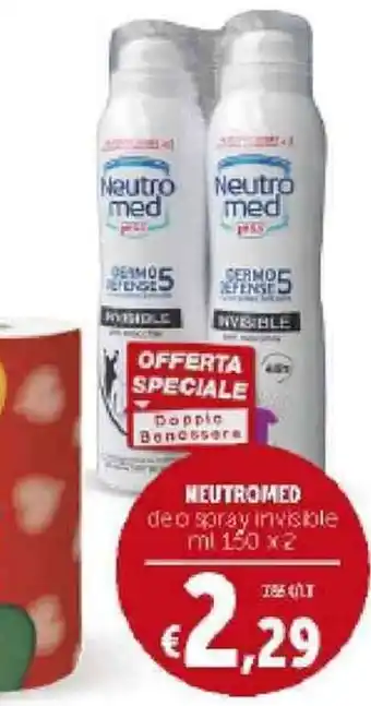 Deco Supermercati Neutromed Deo Spray Invisible 150ml x 2 offerta