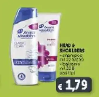 Deco Supermercati Head & Shoulders Shampoo 225/250ml, Balsamo 220ml offerta