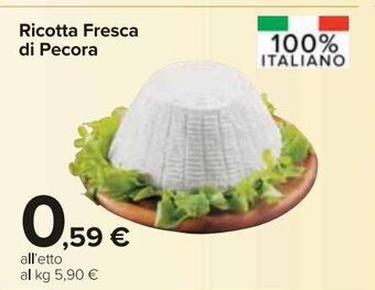 Carrefour Market Ricotta fresca di pecora offerta