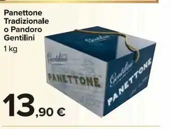 Panettone tradizionale o pandoro gentilini 1 kg