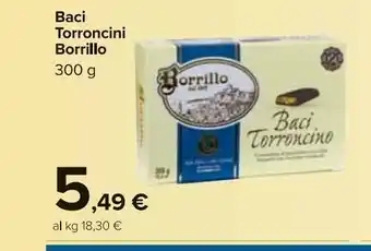 Carrefour Market Baci torroncini borrillo 300g offerta