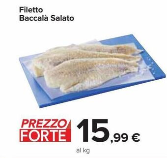 Carrefour Market Filetto baccalà salato offerta