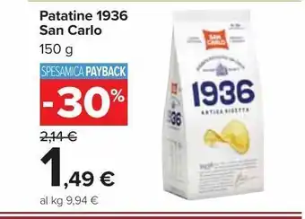 Carrefour Market Patatine san carlo 150 g offerta