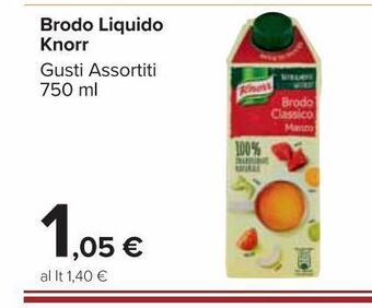 Carrefour Market Brodo liqudo knorr 750 ml offerta