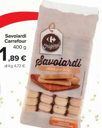 Savoiardi carrefour 400g