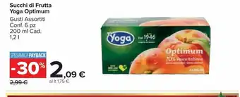 Carrefour Market Succhi di frutta yoga optimum offerta