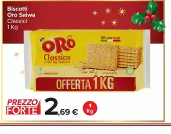 Carrefour Market Biscotti oro saiwa classici 1 kg offerta