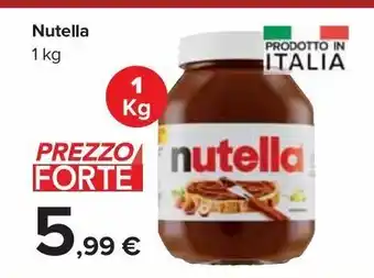 Carrefour Market Nutella 1 kg offerta
