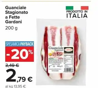 Carrefour Market Guanciale stagionato a fette gardani 200 g offerta