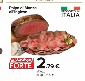Carrefour Market Pola di manzo all''inglese offerta
