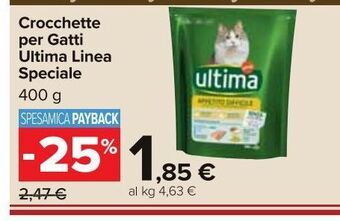 Carrefour Market Croccantini per gatti ultima linea speciale 400 g offerta