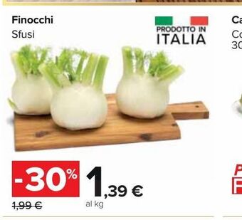 Carrefour Market Finocchi sfusi offerta