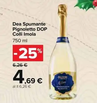 Carrefour Market Dea spumante pignoletto dop colli imola 750 ml offerta