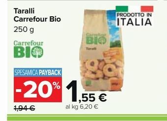 Carrefour Market Taralli carrefour bio offerta