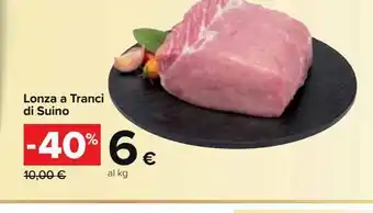 Carrefour Market Lombo di suino a tranci offerta