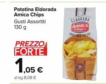 Carrefour Market Patatine eldorada amica chips 1300 g offerta