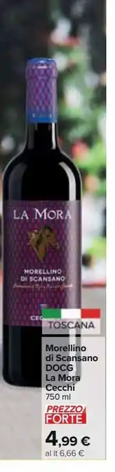 Carrefour Market Morellino di scansano docg la mora cecchi 750 ml offerta
