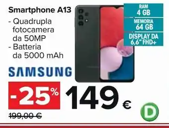 Carrefour Market Smartphone a13 offerta