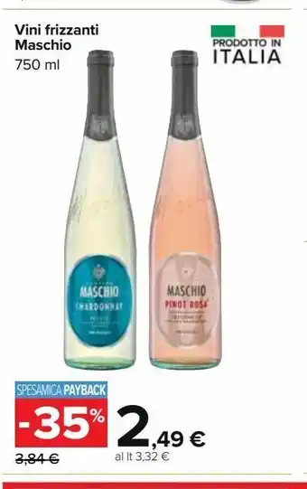 Carrefour Market Vino fizzanti maschio offerta