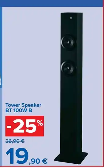 Carrefour Market Tower speaker tb 100 w b offerta