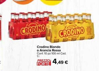 Carrefour Market Crodino biondo o arancia rossa offerta