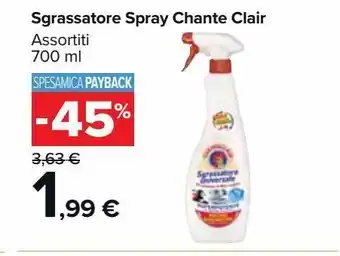 Carrefour Market Sgrassatore spray chanteclair 700 ml offerta