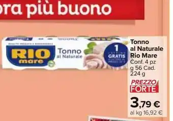 Carrefour Market Tonno al naturale rio mare offerta