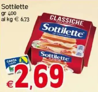 Kanguro Sottilette Classiche 400 gr offerta