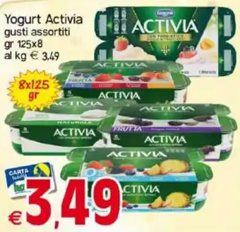 Kanguro Danone Activia Yogurt 125 gr x8 offerta