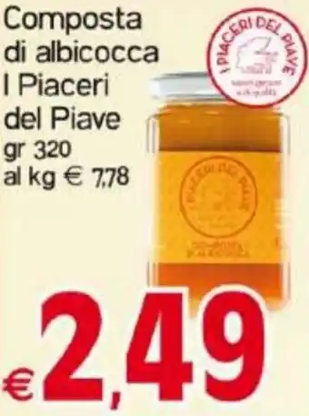 Composta di albiocca I Piaceri del Piave 320 gr