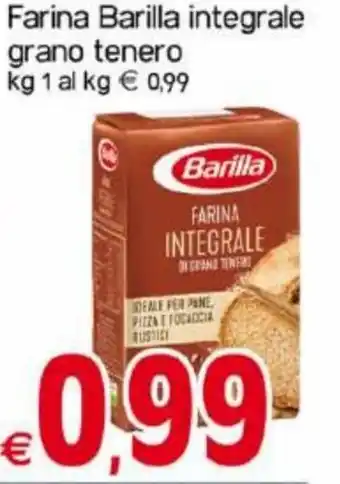 Kanguro Barilla Farina integrale grano tenero 1 kg offerta