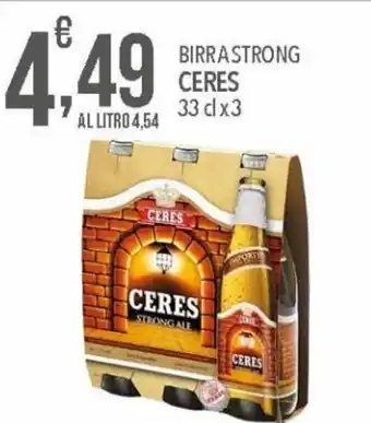 Iper Nonna Isa Ceres Strong Birra 33 cl x 3 offerta
