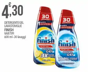Finish Detergente Gel Lavastoviglie 600 ml - 30 lavaggi