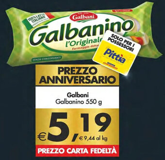 Iper Super Conveniente Galbani Galbanino 550 g offerta