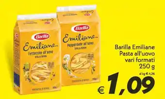 Iper Super Conveniente Barilla Emiliane Pasta all'uovo 250 gr offerta