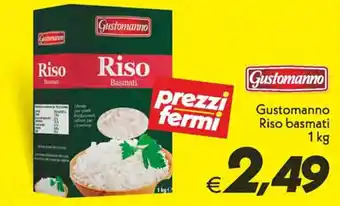 Iper Super Conveniente Gustomanno Riso basmati 1 kg offerta