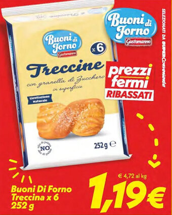 Iper Super Conveniente Buoni Di Forno Treccina x 6 252 g offerta