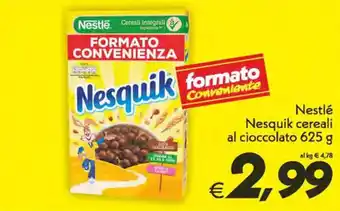 Iper Super Conveniente Nestlé Nesquik Cereali al cioccolato 625 g offerta