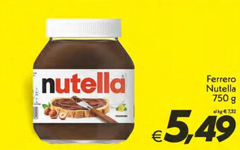 Iper Super Conveniente Ferrero Nutella 750 g offerta