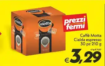 Iper Super Conveniente Motta Caffè Cialde espresso 30 pz 210 g offerta